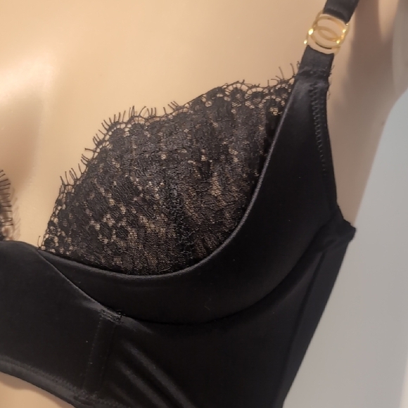 Victoria's Secret Black Lace Bra with Plunge Neckline - Picture 6 of 7